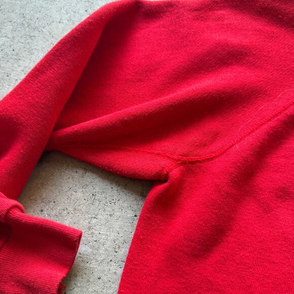 Vintage 70's Hupa Native American Indian Tribe YMCA Red Sweat Sweatshirt Sz XL - Picture 5 of 8